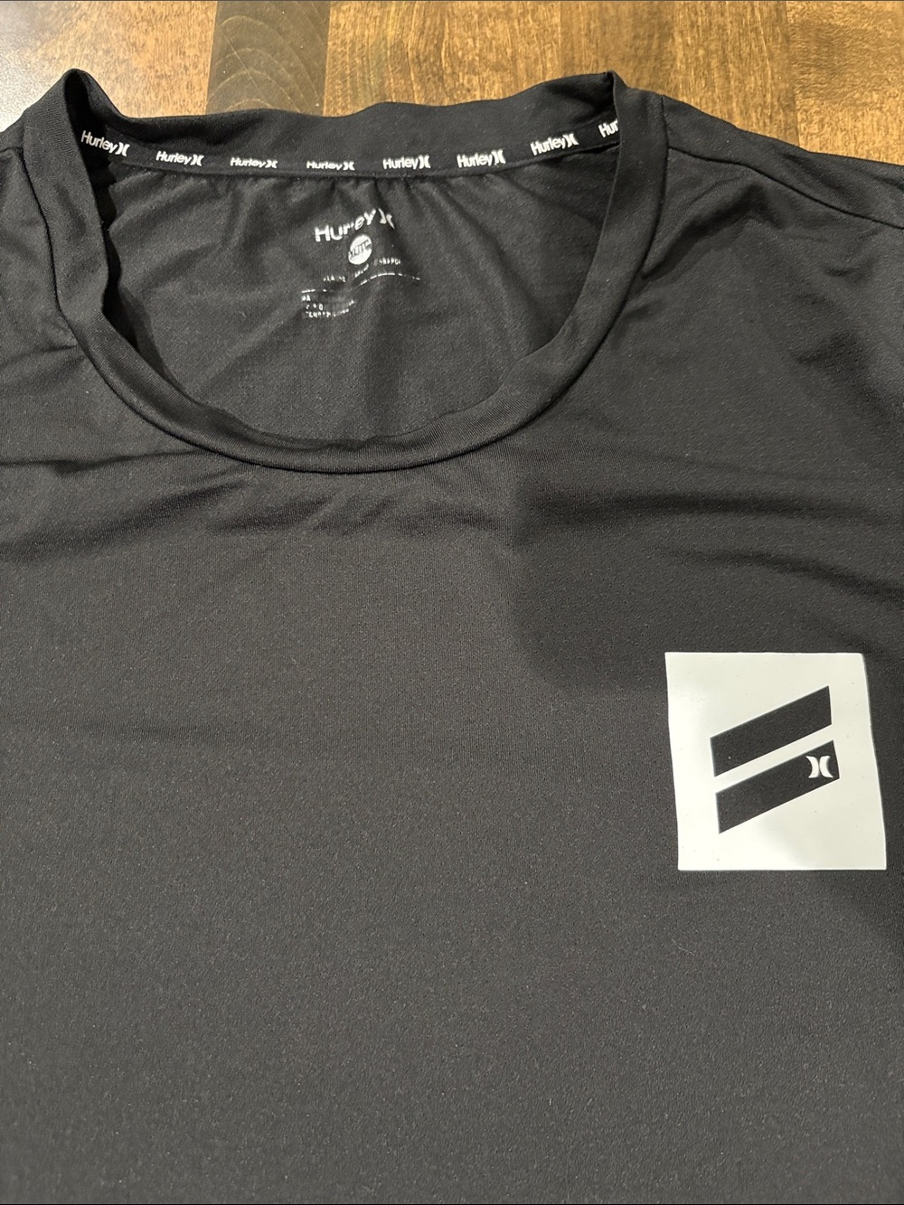 2 Hurley Men's Short Sleeve Tees - Black & Charcoal with Teal Logo - Picture 4 of 9